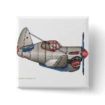Airplane WW2 Fighter Plane Pins buttons
