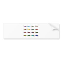 airplanes bumper sticker