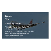 Airplanes Jets Business Card Template
