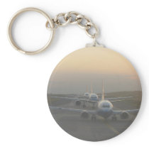 Airplanes on a Runway Key Chain