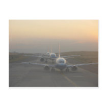 Airplanes on a Runway Postcards