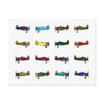 airplanes postcards