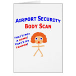 Airport Body Scan Greeting Card