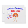 Airport Body Scan Personalized Invites