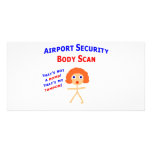 Airport Body Scan Customized Photo Card