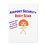 Airport Body Scan Post Card