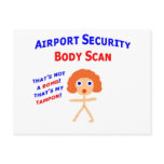 Airport Body Scan Post Card