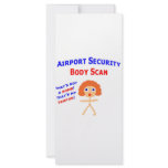 Airport Body Scan Rack Card Template