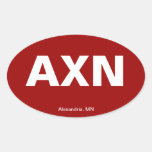 Airport Code - Alexandria, Minnesota Sticker