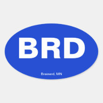 Airport Code - Brainerd, Minnesota stickers
