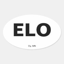 Airport Code - Ely, Minnesota Sticker
