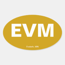 Airport Code - Eveleth, Minnesota stickers