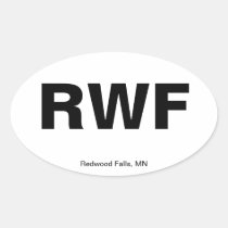 Airport Code - Redwood Falls, Minnesota stickers