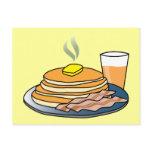 Airport Fundraiser Pancake Breakfast Postcard