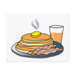 Airport Fundraiser Pancake Breakfast Postcard