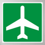 Airport Higway Sign Posters