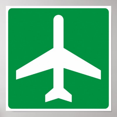 Airport Higway Sign Posters
