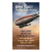 Airship Captain (Vertical) Business Cards business cards