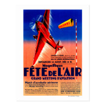 Airshow Featuring Haryse Hilsz Promotional Poste Postcards