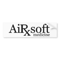 Airsoft Medicine Logo Bumper Sticker