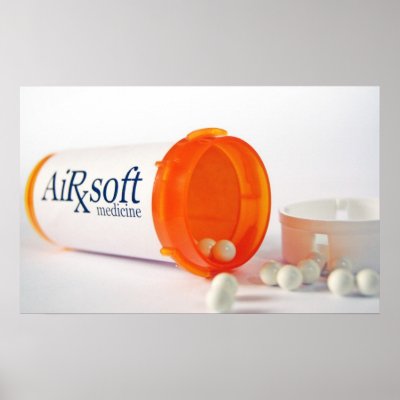 Airsoft Medicine Pill Bottle Posters by AirsoftMedicine