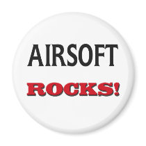Airsoft Rocks Fridge Magnets