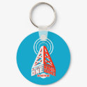 Airstrip One Radio Service Keychain by Sporkbender Airstrip One Radio Service Keychain