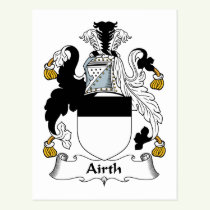 Airth Family Crest Postcard