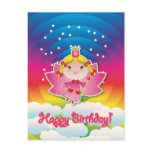 Airy Fairy Up in the Air Birthday Postcard