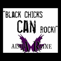 Aisha Raine Slogan Poster posters