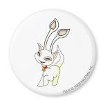 Aisha White Fridge Magnet