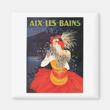 Aix Les Bains Travel Poster Magnet