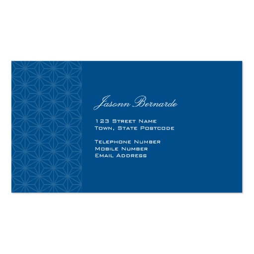 Aiyana Floral Batik Business Card 2 (front side)