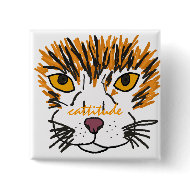 AJ- Cattitude Cat Button button