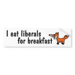 AJ- Funny Fox Bumper Sticker