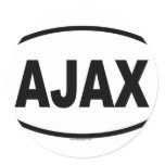 AJAX ROUND STICKERS