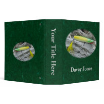 AJS Popper "Green Greenie" Saltwater Fishing Lure Vinyl Binder
