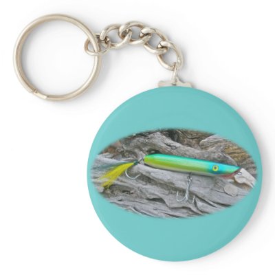 AJS Popper "Water Dragon" Saltwater Fishing Lure Key Chains by CarolsCamera
