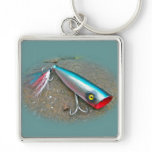 AJS Saltwater Lure Popper Blue Dragon Items Keychain