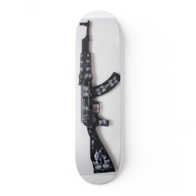 ak47 skate board by jujukiller