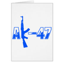AK-47 AKM Assault Rifle Logo Blue.png Card