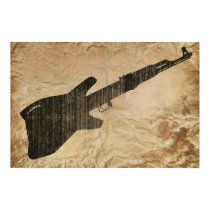 AK 47 Guitar posters