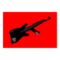 AK 47 Guitar posters by artmarx AK 47 Guitar posters