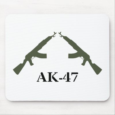 AK-47 MOUSE PAD by cantoproduction
