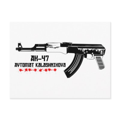 Ak-47 postcard by wagnerm25