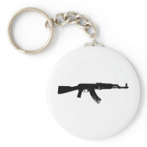 AK-47 Silhouette Key Chain