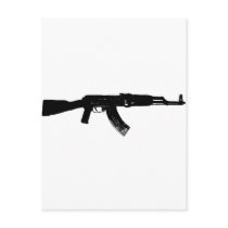 AK-47 Silhouette Post Cards