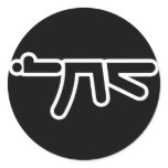 AK BW Sticker