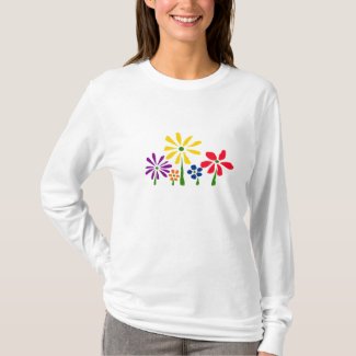 AK- Funky Floral Art T-shirt