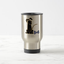 AK- Funny Black Puppy Dog Design Coffee Mug